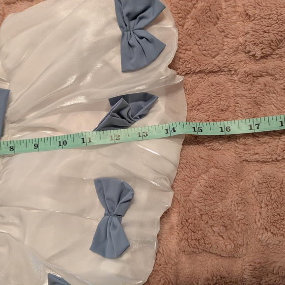 2/$10 🐾 New Size XL Dog Dress - adorable White and Blue Bow Dog Dress - Cat🐾 - Picture 10 of 15